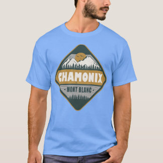 Camiseta Chamonix Mont Blanc Francia Diseño de Senderismo d