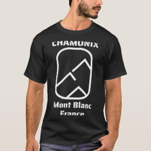 Camiseta Chamonix mont blanc Francia esquí snowboarding