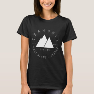 Camiseta Chamonix Valley Mont Blanc Francia Esquí Snowboard