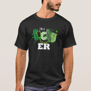 Camiseta Chamorro de Plaid Shamrock Er Enfermera Día de San