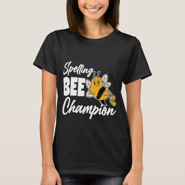 Camiseta Champ de abeja ortográfica (Anverso)