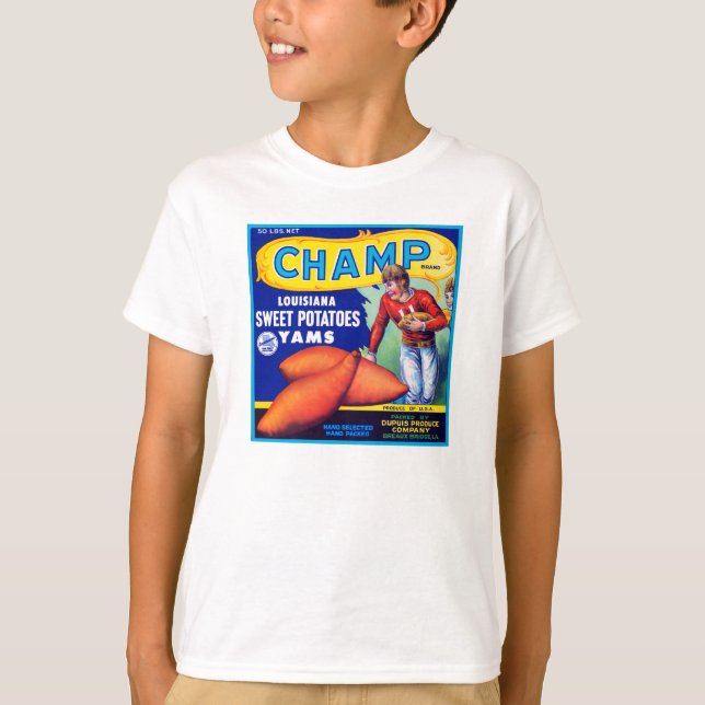 Camiseta Champ Papas Dulces de Louisiana (Anverso)