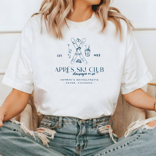 Camiseta Champagne en hielo   Après Ski Winter Bachelorette