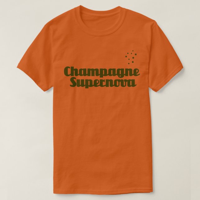Camiseta Champagne Supernova Verde (Diseño del anverso)