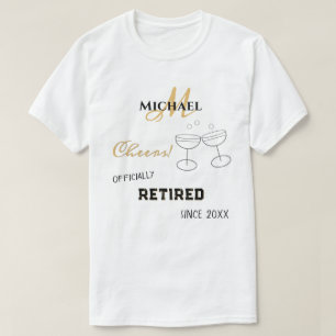 Camiseta Champán de jubilación personalizada
