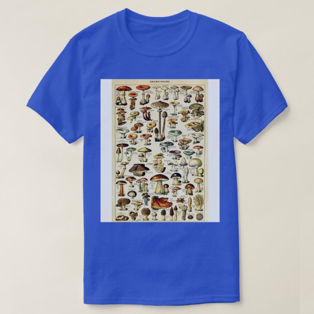 Camiseta Champignons Mushrooms Vintage Botanati Illustrati (Diseño del anverso)