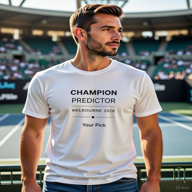 Camiseta Champion Predictor – Melbourne 2026 Tennis  (Subido por el creador)