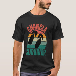 Camiseta Chancla, sobreviviente de Puertorican, gracioso di