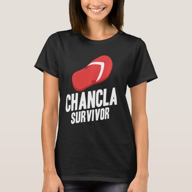 Camiseta Chancla Superviviente La Chancla Española Mexicana (Anverso)