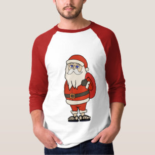 Camiseta Chanclas de Navidad de Papá Noel