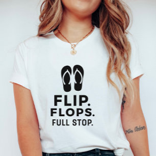 Camiseta Chanclas. Punto.; Declaración Veraniega Audaz