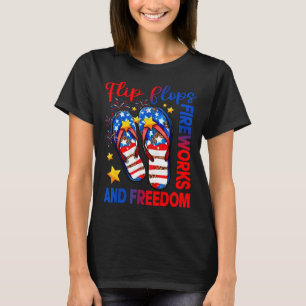 Camiseta Chancletas retro fuegos artificiales & libertad am