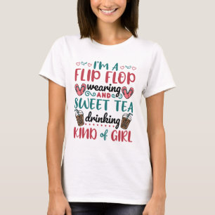 Camiseta Chancletas y Chica de Té Dulce