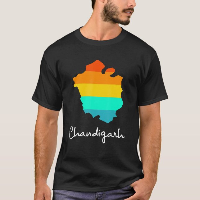 Camiseta Chandigarh Orgulloso Estado de Origen Indio Garmen (Anverso)