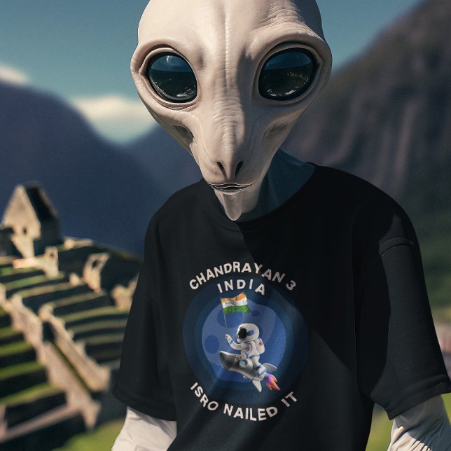 Camiseta Chandrayan 3 India Isro clavó la luna de su misión (Subido por el creador)