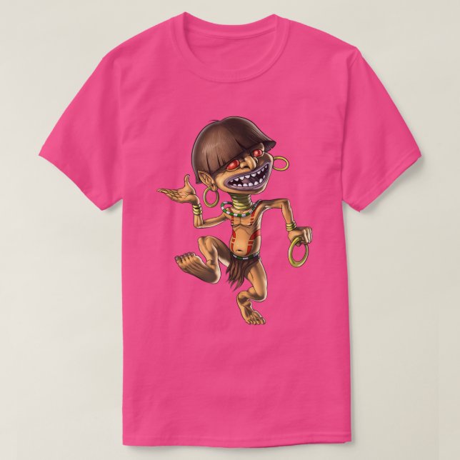 Camiseta Chaneque Azteca Matiología Deidad Antiguo Dios May (Diseño del anverso)