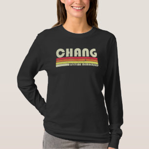 Camiseta Chang Surname Retro Vintage años 80 años 90 Cumple