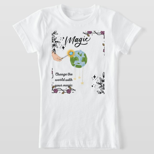 Camiseta change the word with your magic (Distribución)