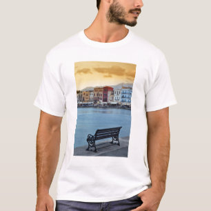 Camiseta Chania al anochecer, Chania, Creta, Grecia