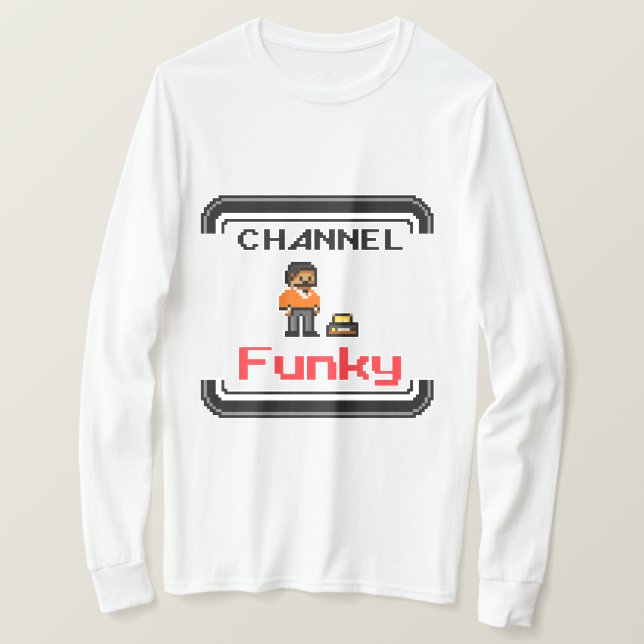 Camiseta Channel Funky Pixel Art (Anverso del diseño)