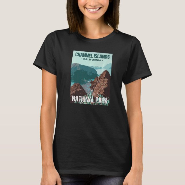 Camiseta Channel Islands National Park California Poster (Anverso)