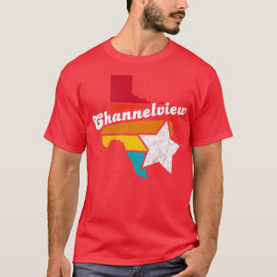 Camiseta Channel View Texas Vintage Distresres Souvenir 2
