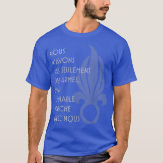Camiseta Chant du diable, foreign legion song verse