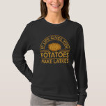 Camiseta Chanukah Hanukkah Regalos y Aparatos Unisex-A<br><div class="desc">Graciosos Chanukah Hanukkah Regalos y Aparatos Unisex Adultos Clásicos Encajar Negro Pequeña Tripulación Moderna Cuello Corto Manga Diseño Hanukkah</div>