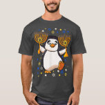 Camiseta Chanukah Jewish Menorah Penguin Funny Hanukkah<br><div class="desc">Chanukah Jewish Menorah Penguin Funny Hanukkah .</div>