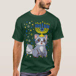 Camiseta Chanukah Jewish Menorah Raccoon Funny Hanukkah<br><div class="desc">Chanukah Judío Menorah Raccoon Funny Hanukkah .</div>