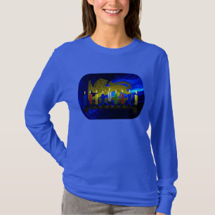 Camiseta Chanukkah Brass Lion Menorah