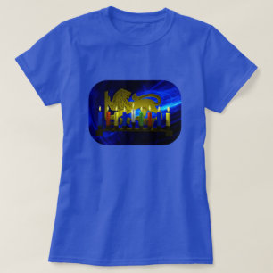 Camiseta Chanukkah Brass Lion Menorah