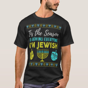 Camiseta Chanukkah Divertido Esta Es La Temporada Para Reco