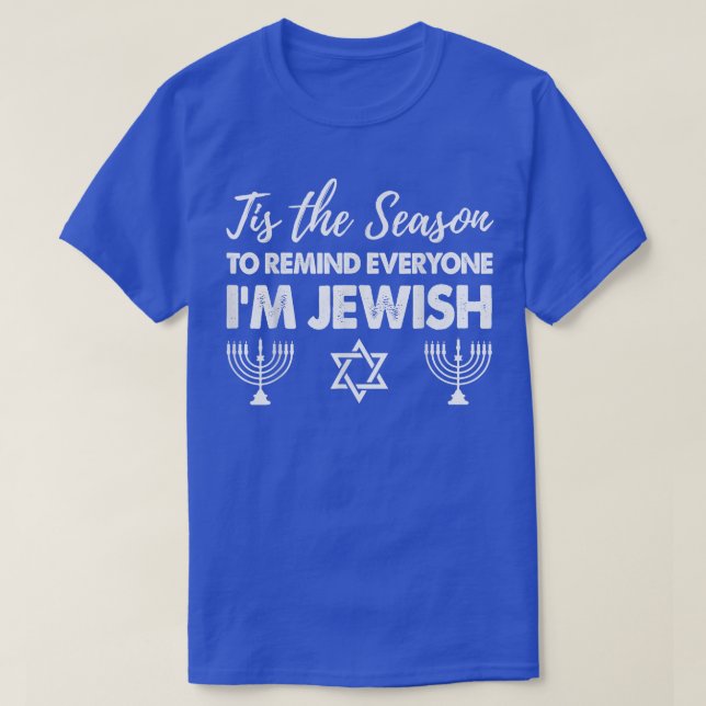 Camiseta Chanukkah Divertido Esta Es La Temporada Para Reco (Diseño del anverso)