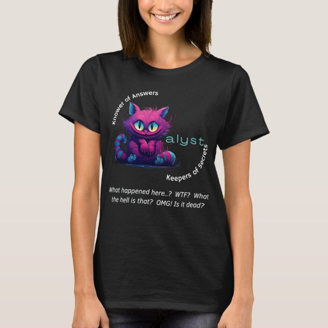 Camiseta Chaos Cat Tee – CatAlyst: Tu Pánico es Maná (Anverso)