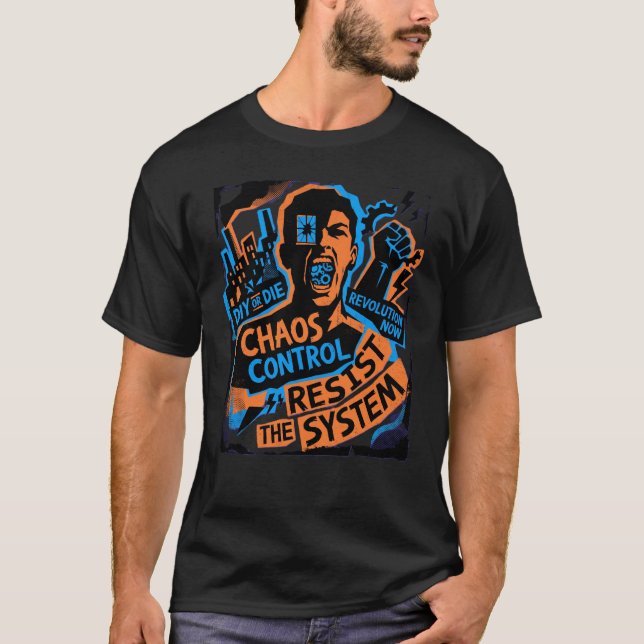 Camiseta Chaos Control Resist The System – Rebelió (Anverso)