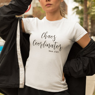 Camiseta Chaos Coordinator Mamá, Año Personalizado