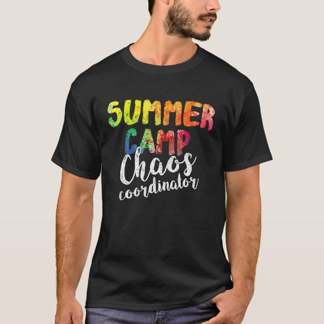 Camiseta Chaos Coordinator   Summer Camp Counselor (Anverso)