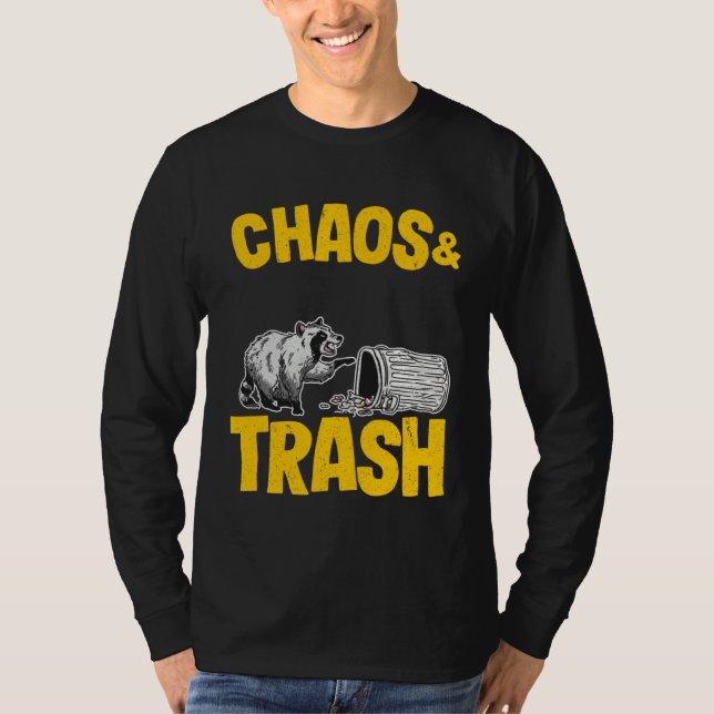 Camiseta Chaos & Trash Garbage Panda Raccoon (Anverso)