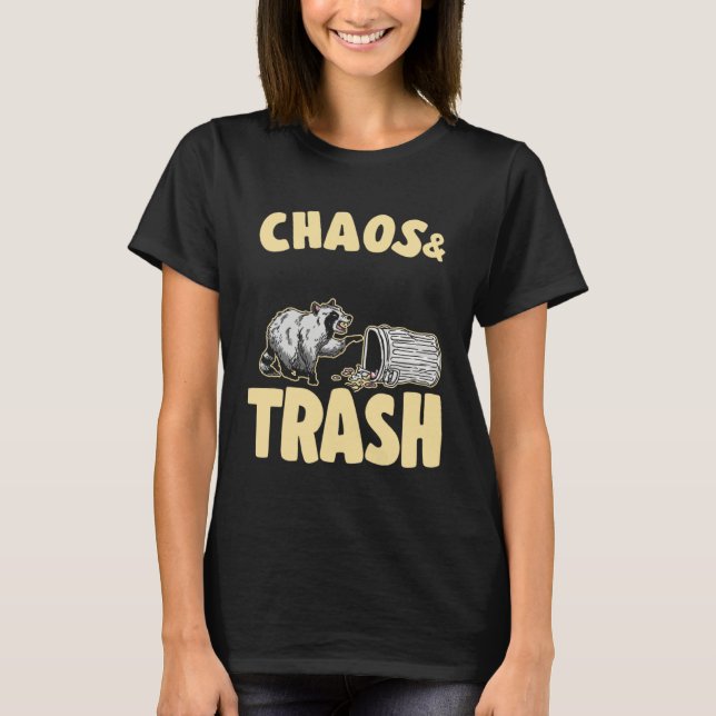Camiseta Chaos & Trash Garbage Panda  Raccoon  1 (Anverso)