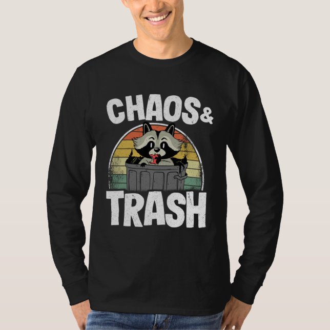 Camiseta Chaos & Trash Garbage Panda Raccoon 1 (Anverso)