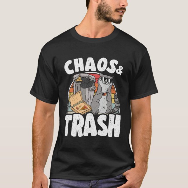 Camiseta Chaos & Trash Garbage Panda Raccoon  5 (Anverso)