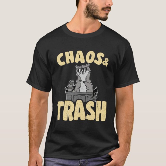 Camiseta Chaos & Trash Garbage Panda Raccoon 5 (Anverso)