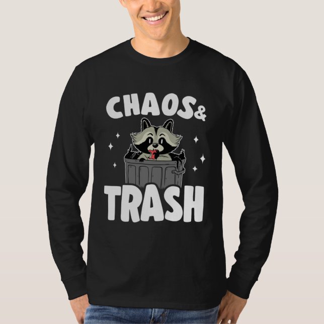 Camiseta Chaos & Trash Garbage Panda Raccoon  6 (Anverso)