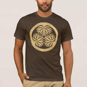 Camiseta Chapa japonesa de madera del escudo de la familia
