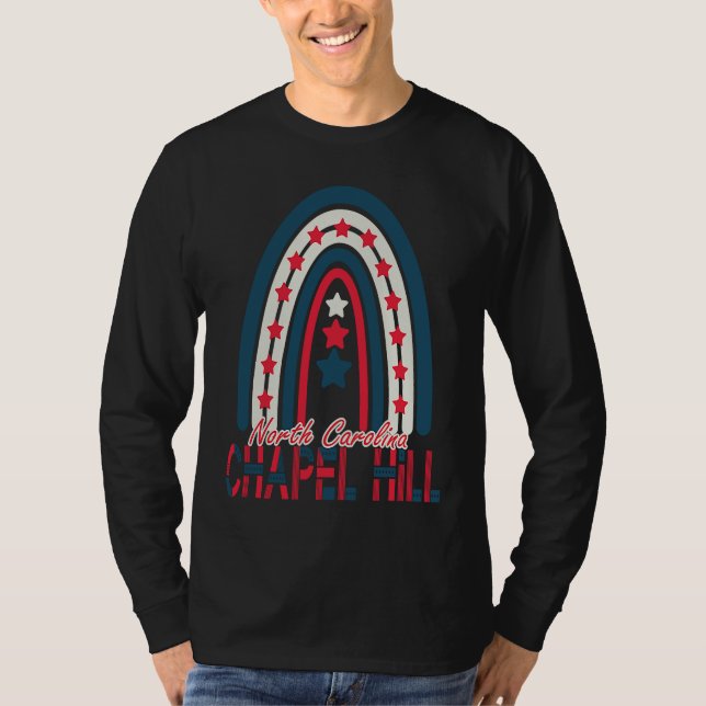 Camiseta Chapel Hill In North Carolina Travel Souvenir Rain (Anverso)