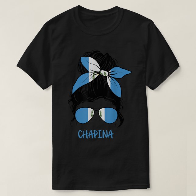 Camiseta Chapina guatemalteca Chapina chica guatemalteca (Diseño del anverso)