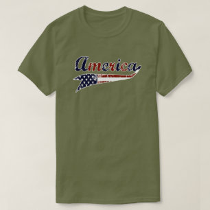 Camiseta chapoteante de América