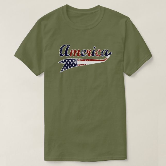 Camiseta chapoteante de América (Diseño del anverso)