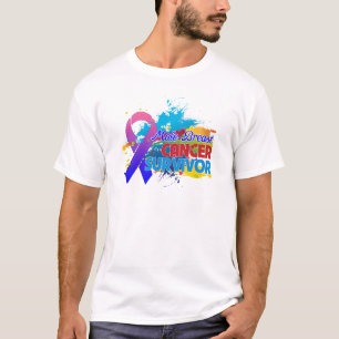 Camiseta Chapoteo del color - superviviente masculino del